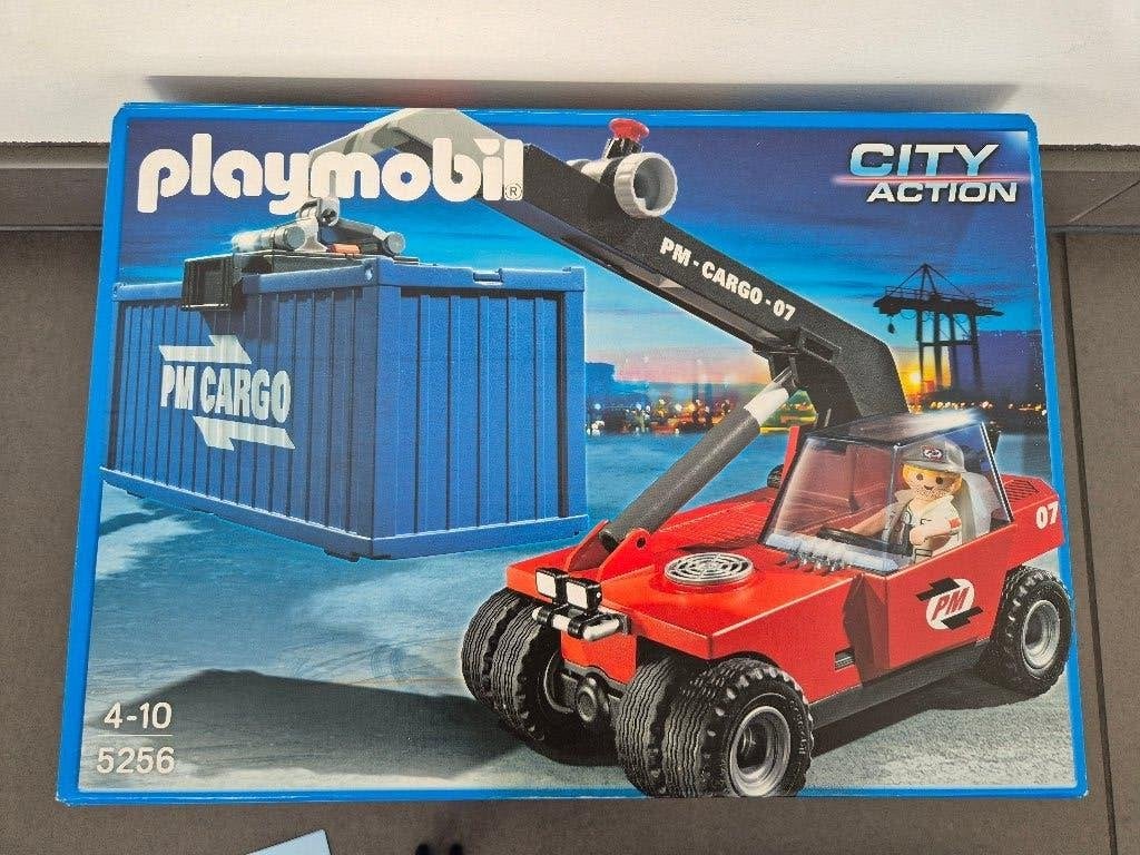 Playmobil 5256 city action container heftruck, Comme neuf, Autres types, City action, Kit complet