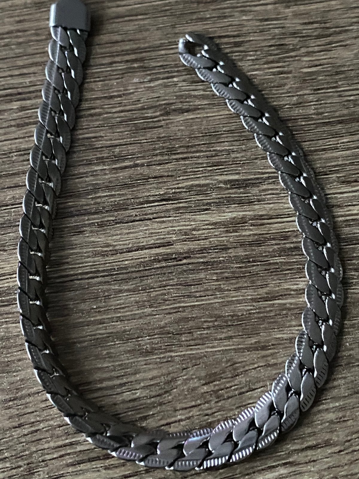 Stalen Gourmet Armband-Sluiting defect-Handoge maker, Bijoux, Sacs & Beauté, Bracelets, Enlèvement ou Envoi, Comme neuf, Argent