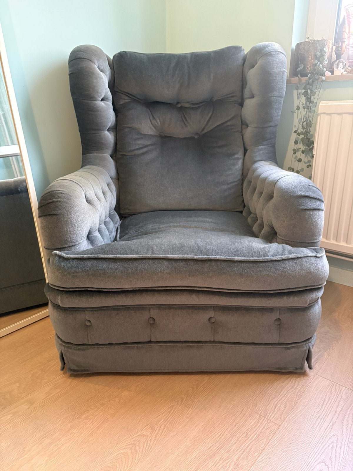Vintage fauteuil - gratis op te halen, Enlèvement, Utilisé, 75 à 100 cm, 75 à 100 cm