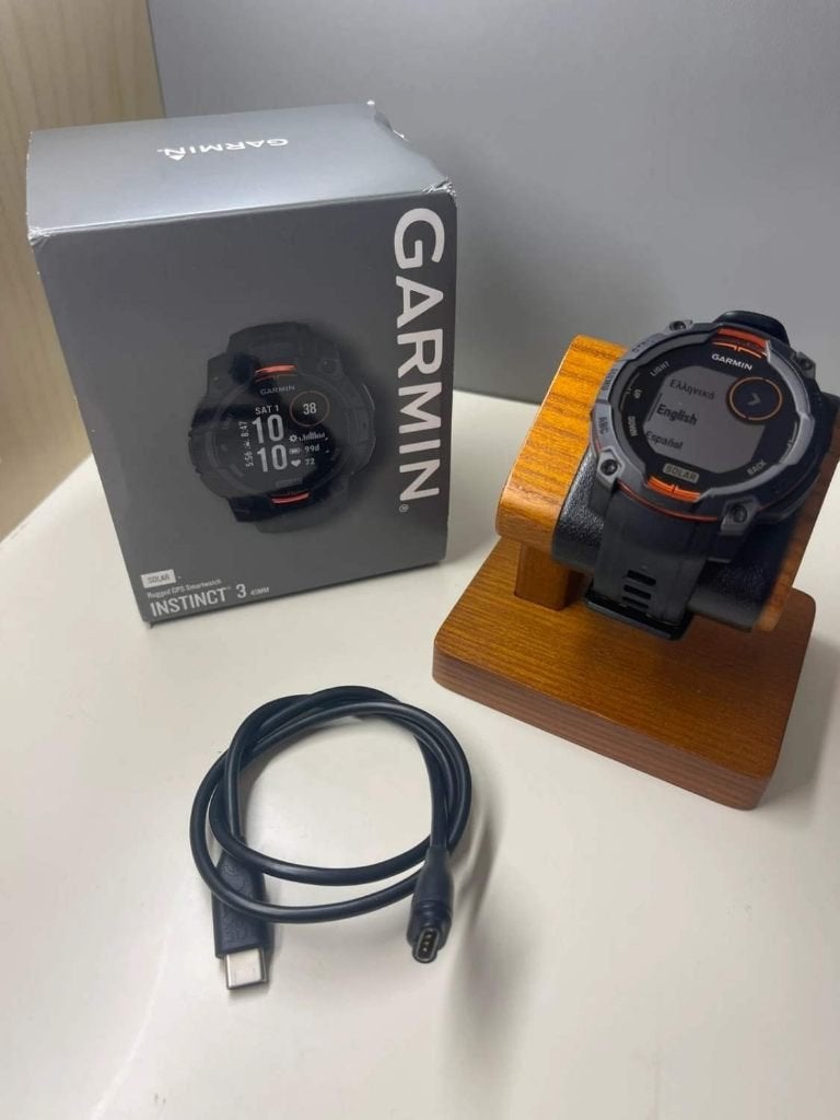 Garmin Instinct 3 - 45mm - Solar - No Warranty, Zwart, Garmin, Nieuw, Ophalen of Verzenden