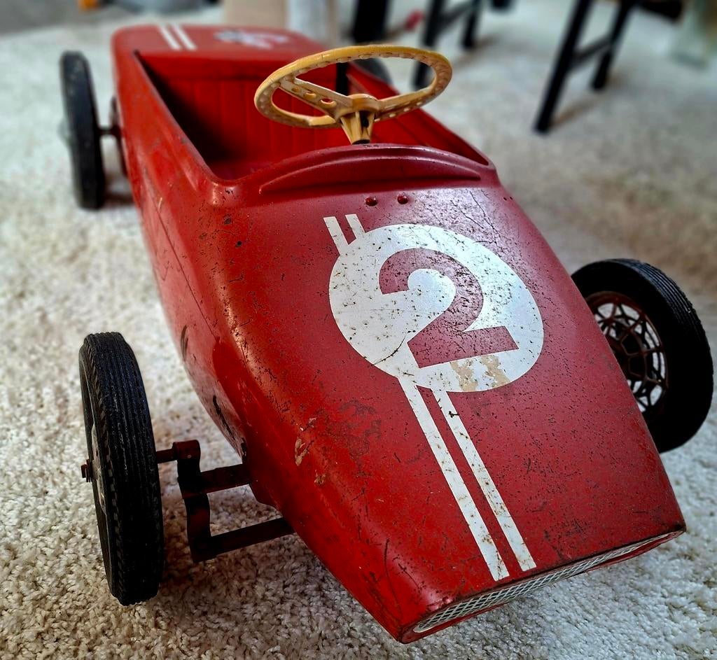 Voiture à pédales Giordani Lotus F1, Enlèvement