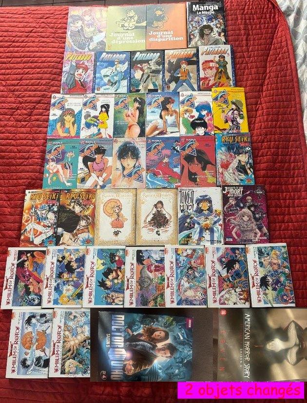 ECHANGE Lot de 36 manga + petits cadeaux contre Jeux Video !, Enlèvement, Utilisé
