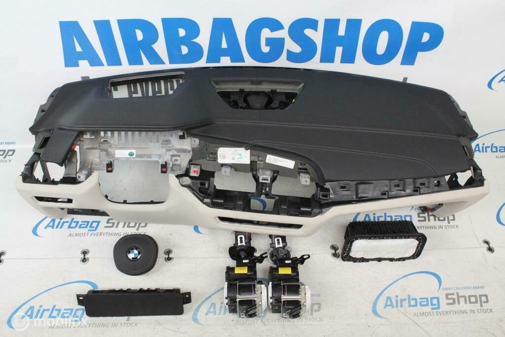 Airbag kit Tableau de bord cuir noir/beige HUD BMW X6 G06, Gebruikt, Ophalen of Verzenden