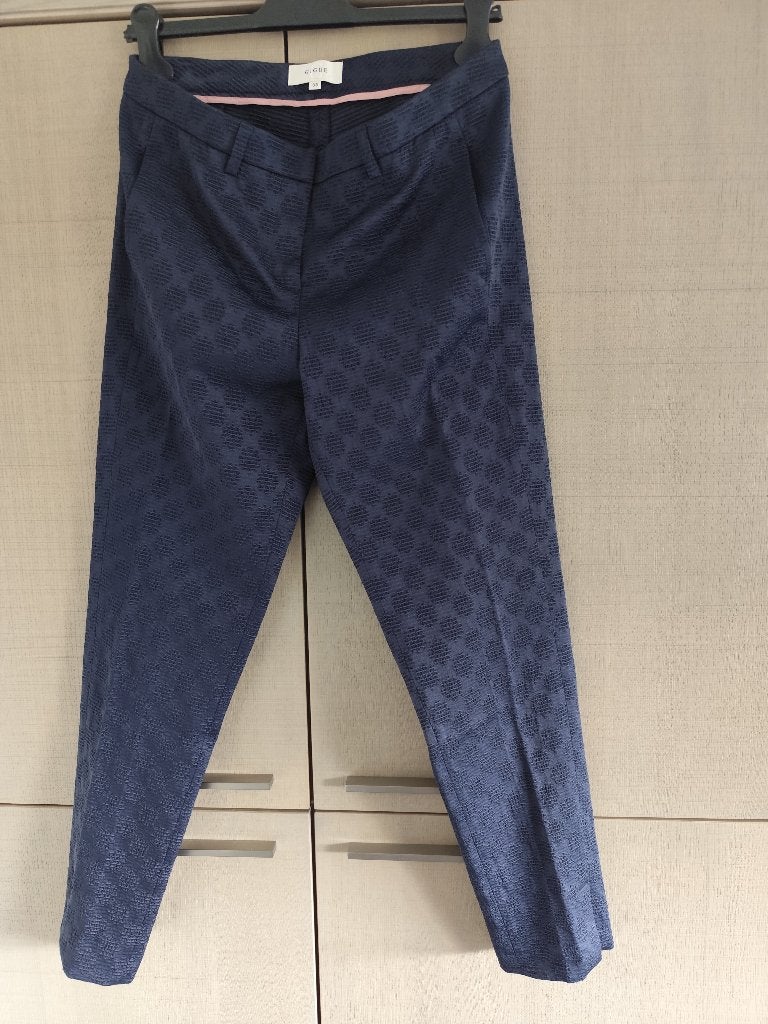 Broek Gigue, maat 38, Kleding | Dames, Broeken en Pantalons, Blauw, Ophalen of Verzenden, Zo goed als nieuw, Lang