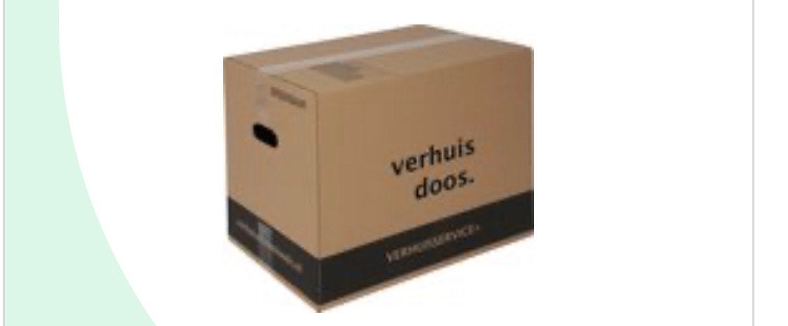 Verhuisdoos  14 stuks 50 kg laadvermogen, Ophalen, Gebruikt