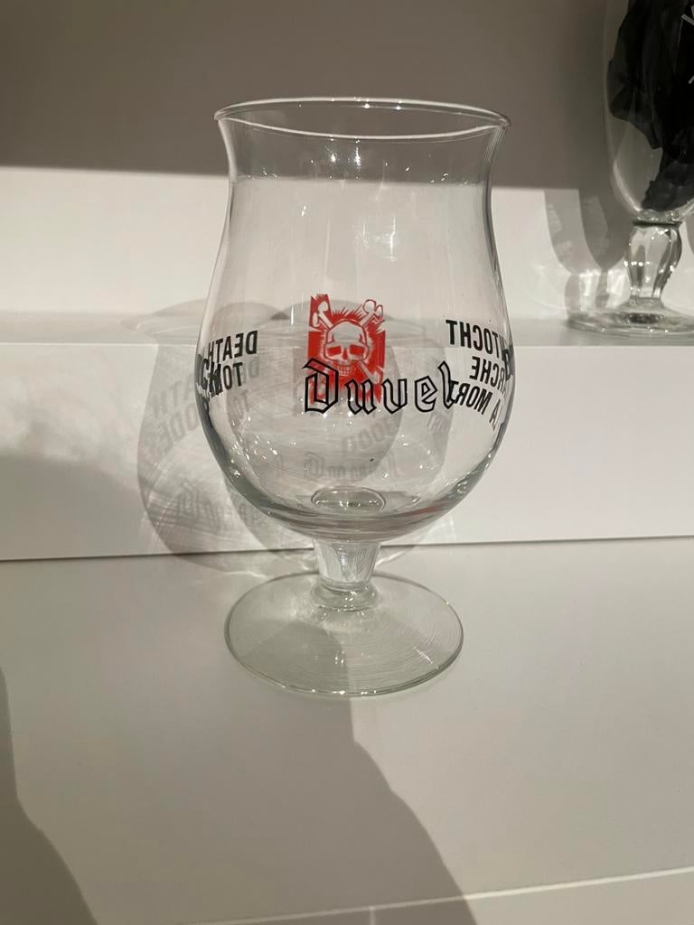 Duvel glas dodentocht 1984, Ophalen of Verzenden, Zo goed als nieuw, Duvel
