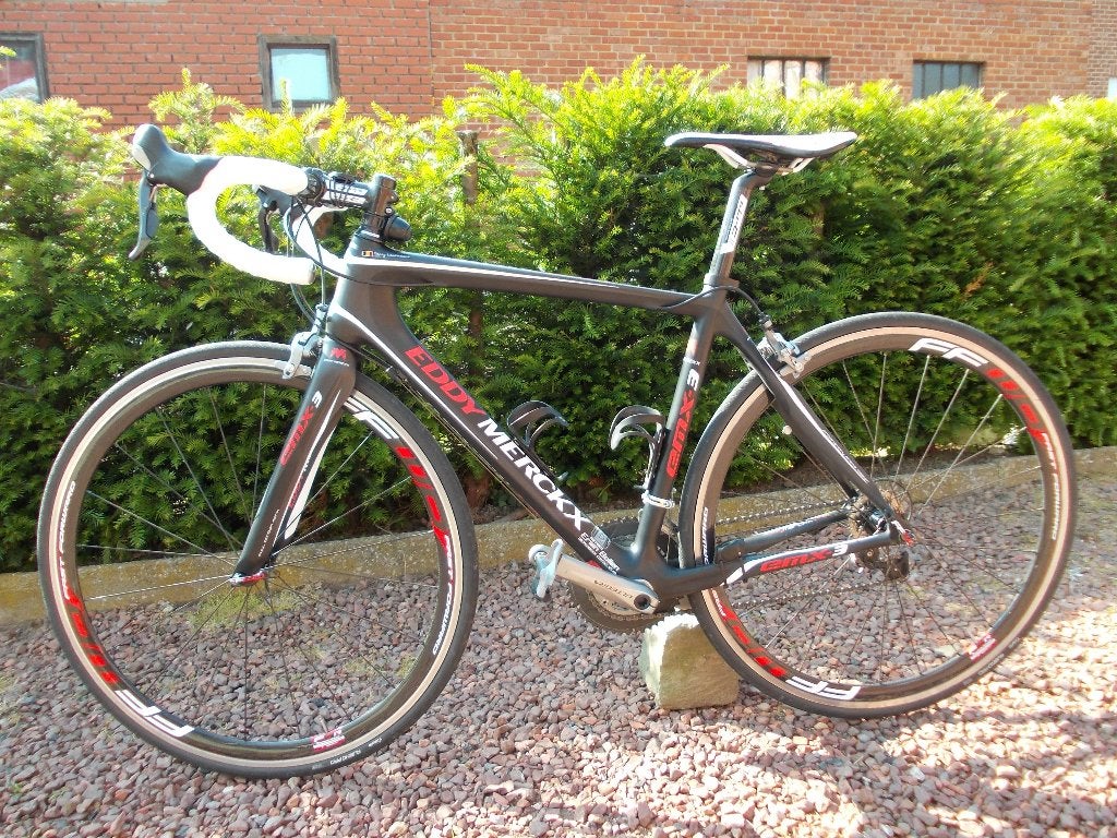 Racefiets Eddy Merckx, Fietsen en Brommers, 28 inch, Gebruikt, Carbon, 10 tot 15 versnellingen