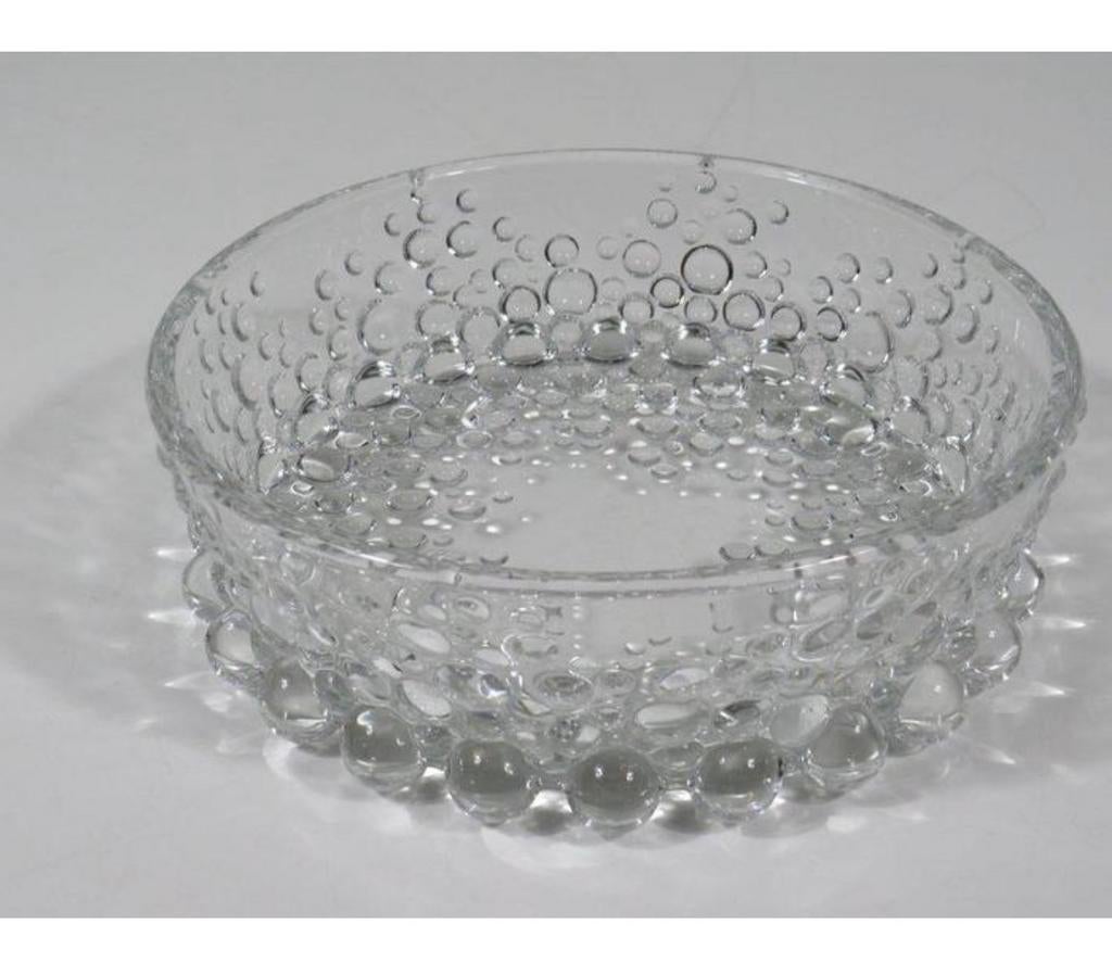 Walther Glas – Mid-Century Bubbel Glazen Schaal germany 1970, Ophalen of Verzenden