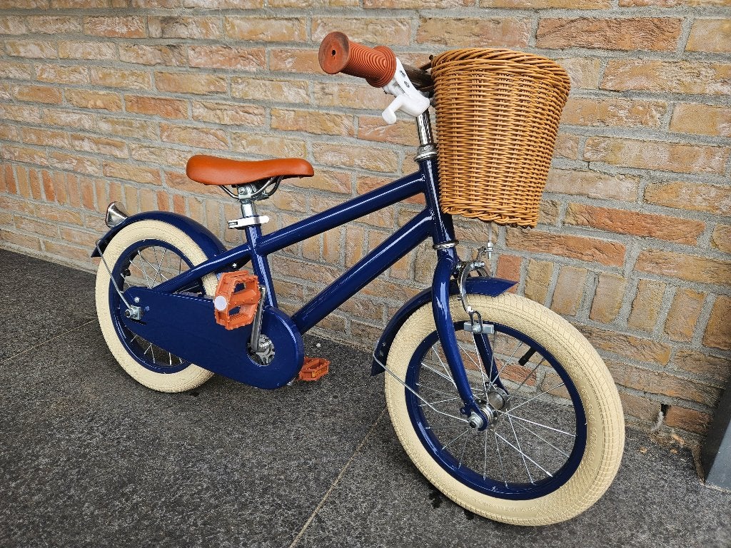 Retro kinderfiets 14 inch, Vélos & Vélomoteurs, Frein à rétropédalage, Comme neuf, Enlèvement, Frein à main