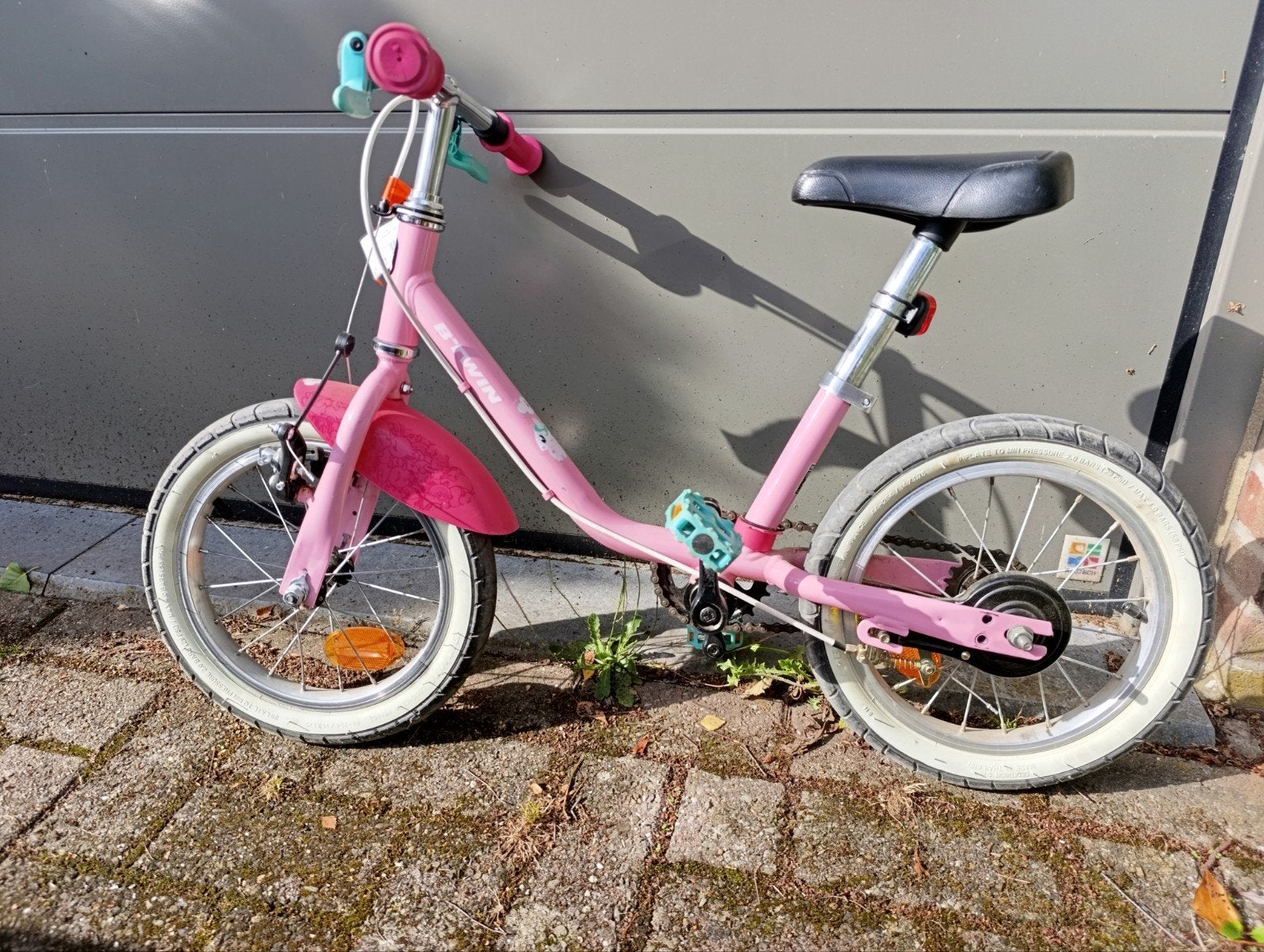 Velo btwin 14 pouces filles, Vélos & Vélomoteurs, Frein sur jante, Enlèvement, Utilisé, BTwin Décathlon