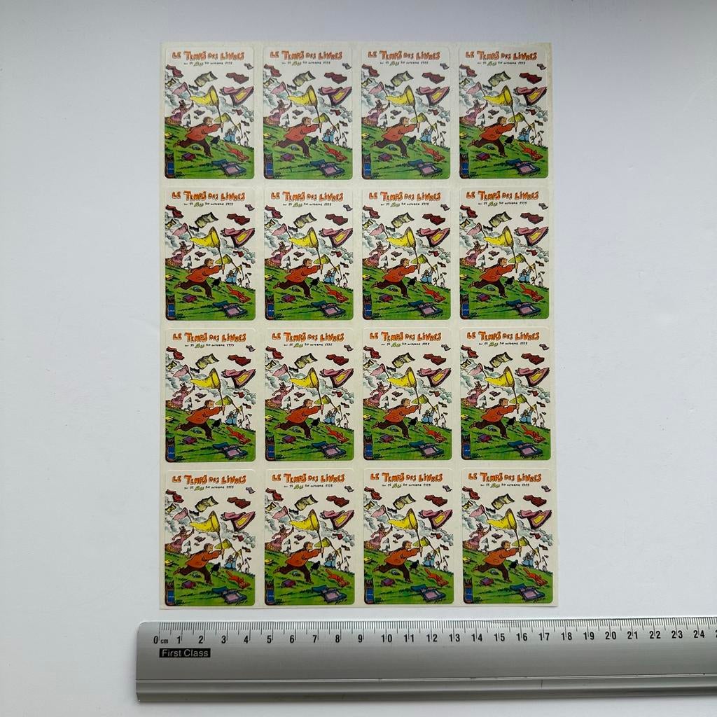 Fred : autocollants / stickers Le temps des livres, 1995, Envoi, Autres personnages, Neuf, Image, Affiche ou Autocollant