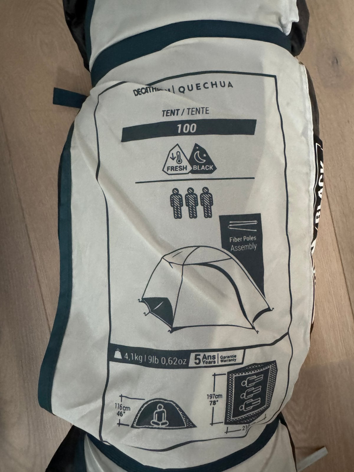 Tente Quechua 100, Enlèvement ou Envoi, Comme neuf
