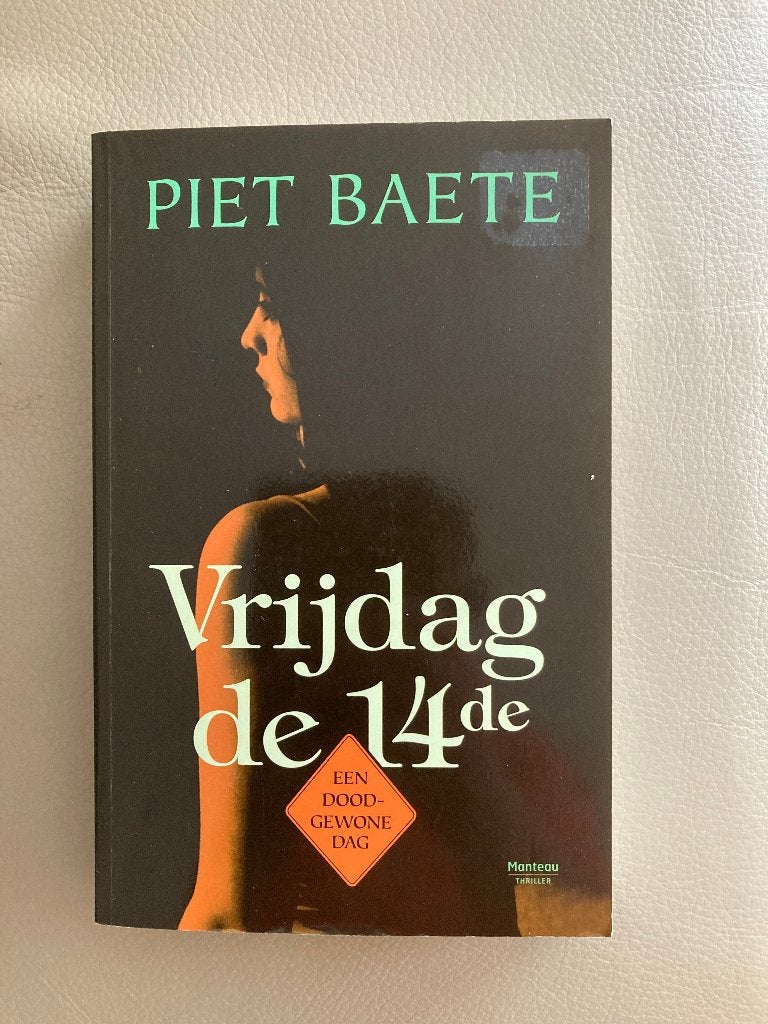 Boek : Vrijdag de 14de. Piete Baete, 2012, 302 blz, Boeken, Ophalen of Verzenden, Zo goed als nieuw, Piete Baete