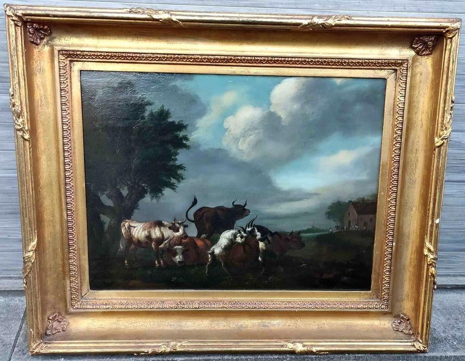 huile sur panneau signe Paul Balthasar ommeganck, Antiquités & Art, Enlèvement