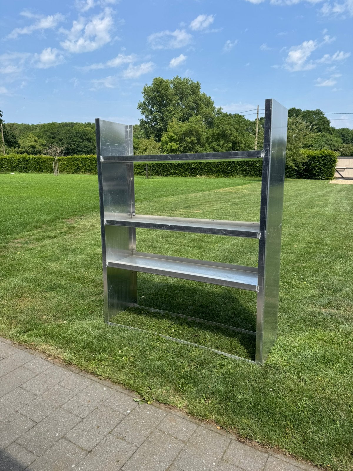 Degelijke aluminium rekken voor bestelwagen, Ophalen, Zo goed als nieuw