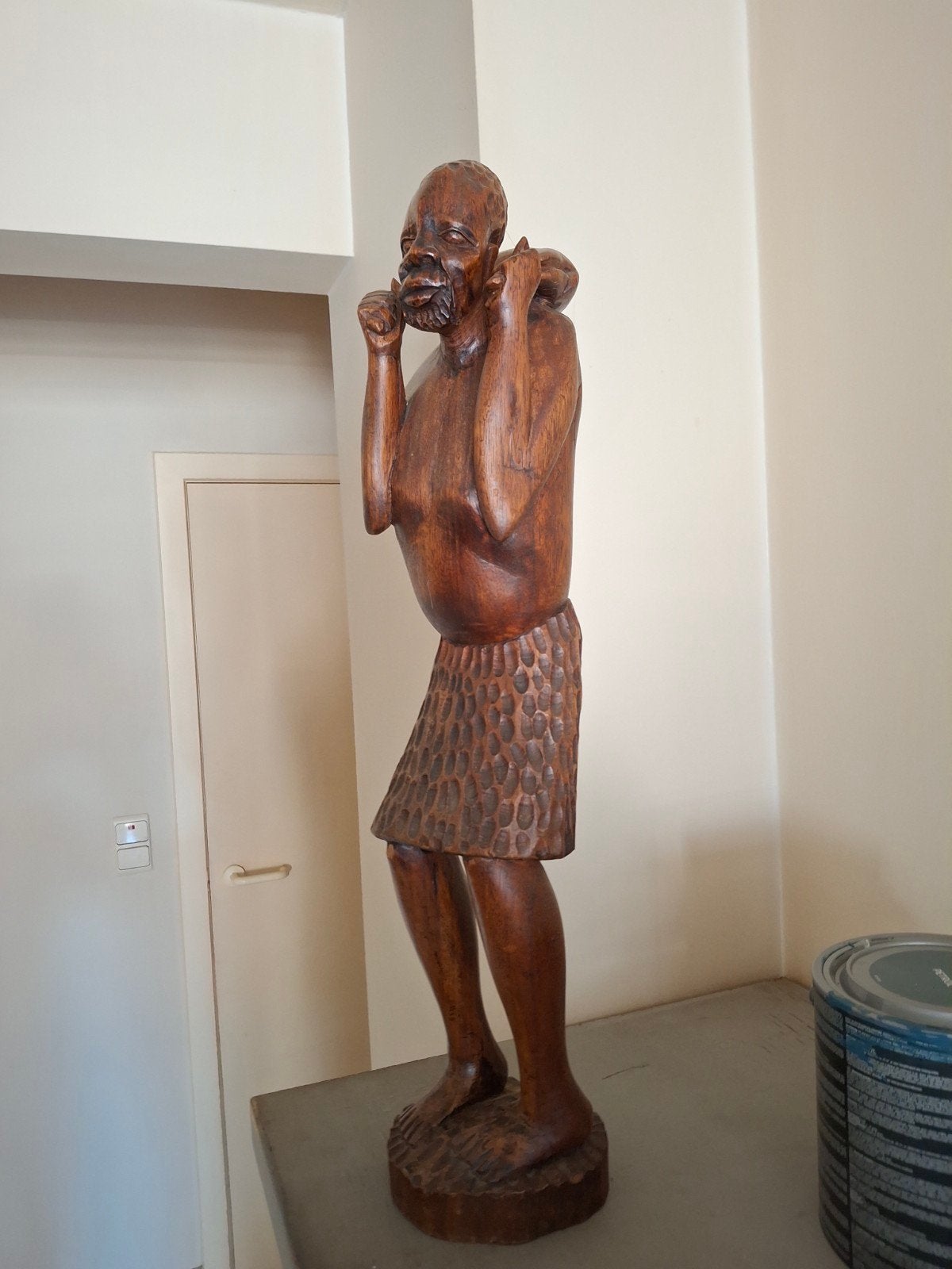 Afrikaans houten beeld, Antiek en Kunst, Ophalen, Beeld