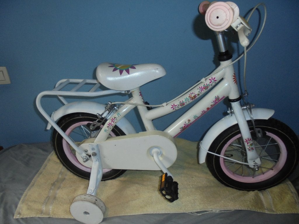 kinderfiets 12 inch, Fietsen en Brommers, Ophalen, Gebruikt, Minder dan 16 inch, Zijwieltjes