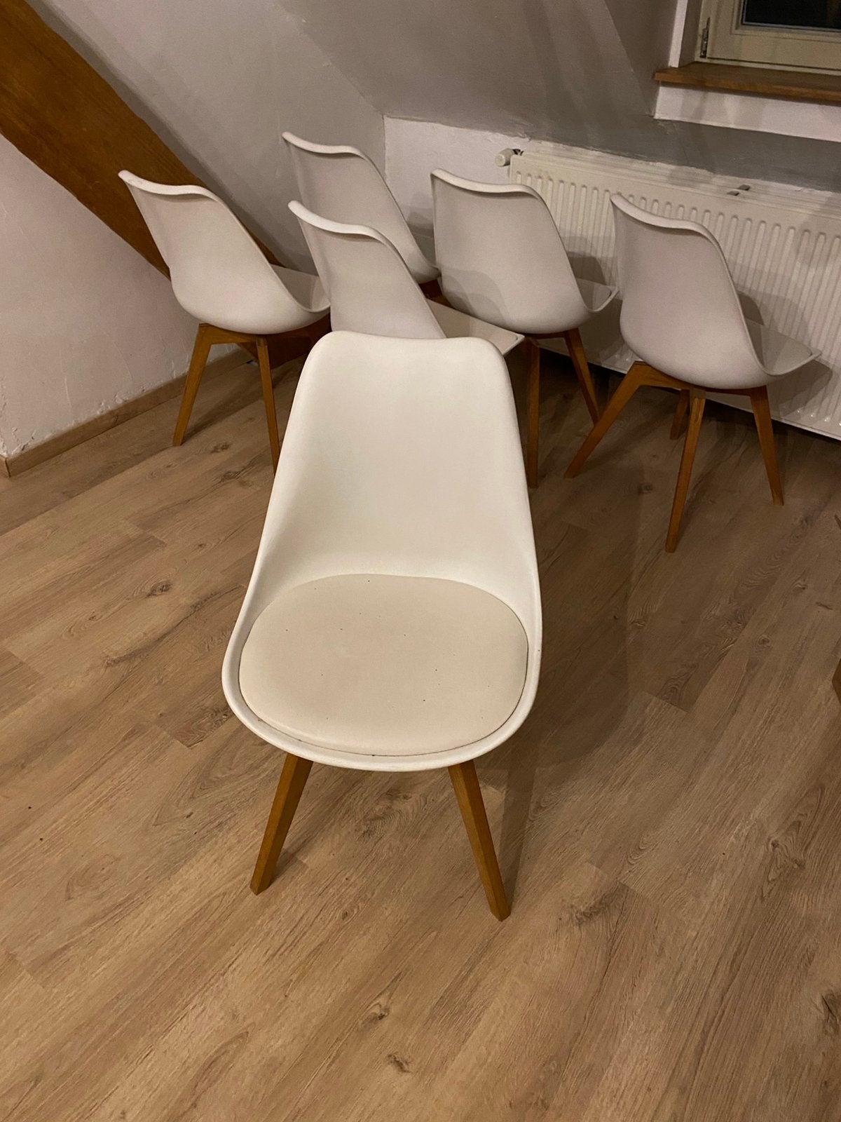 6 stoelen (scandinavische stijl), Ophalen, Gebruikt