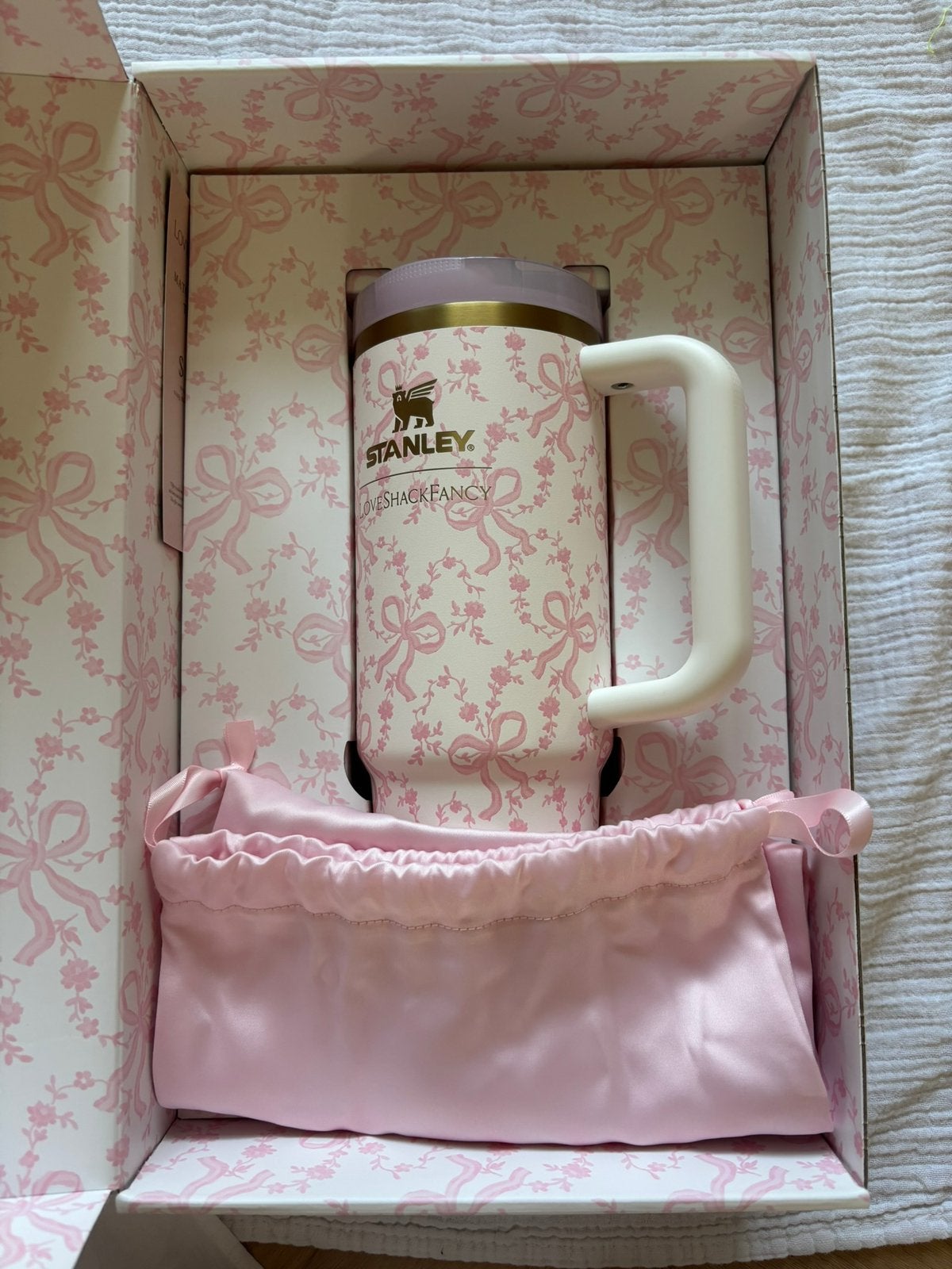 Stanley love shack fancy cup beker nieuw 30oz 887 ml, Sport en Fitness, Drinkbussen, Ophalen of Verzenden, Zo goed als nieuw
