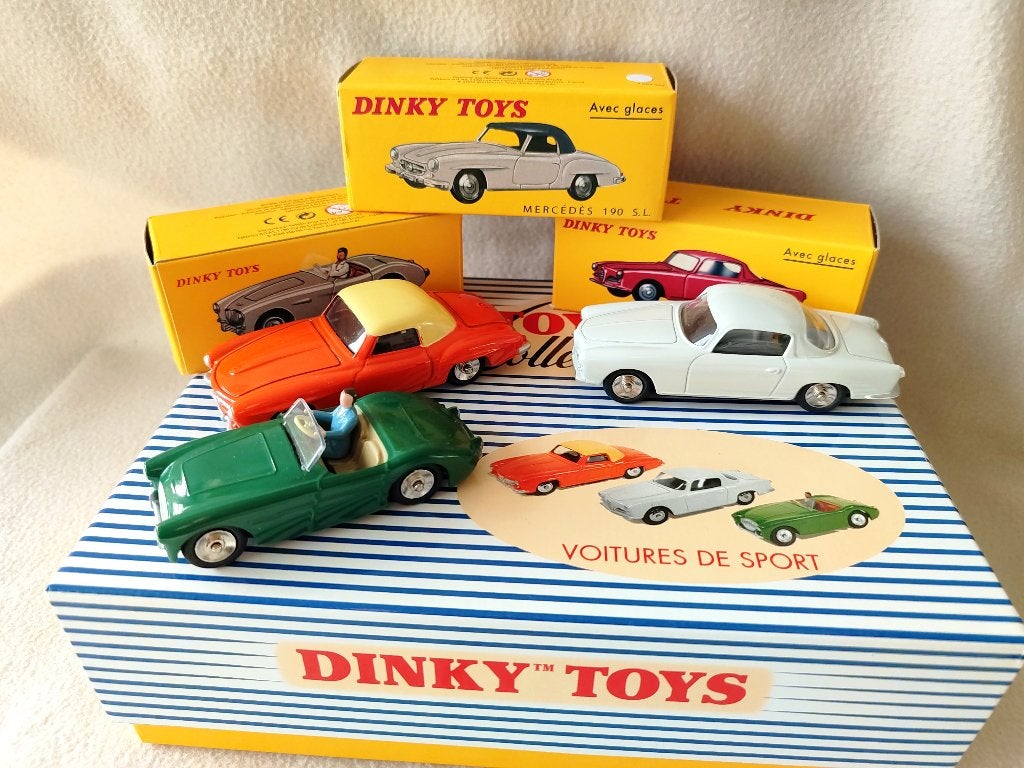 Dinky Atlas: Coffret (3) "Voitures de Sport" _ ref. 500 S, Enlèvement ou Envoi, Neuf, Voiture, Dinky Toys