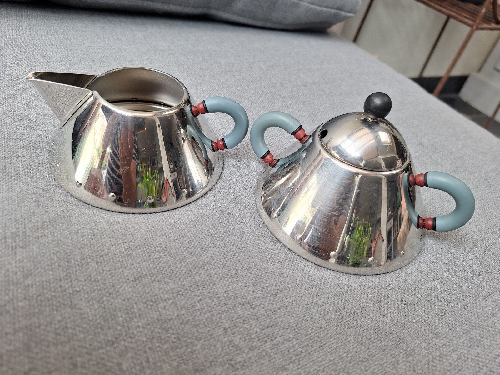 Alessi suiker en melkpotje, Verzenden, Gebruikt