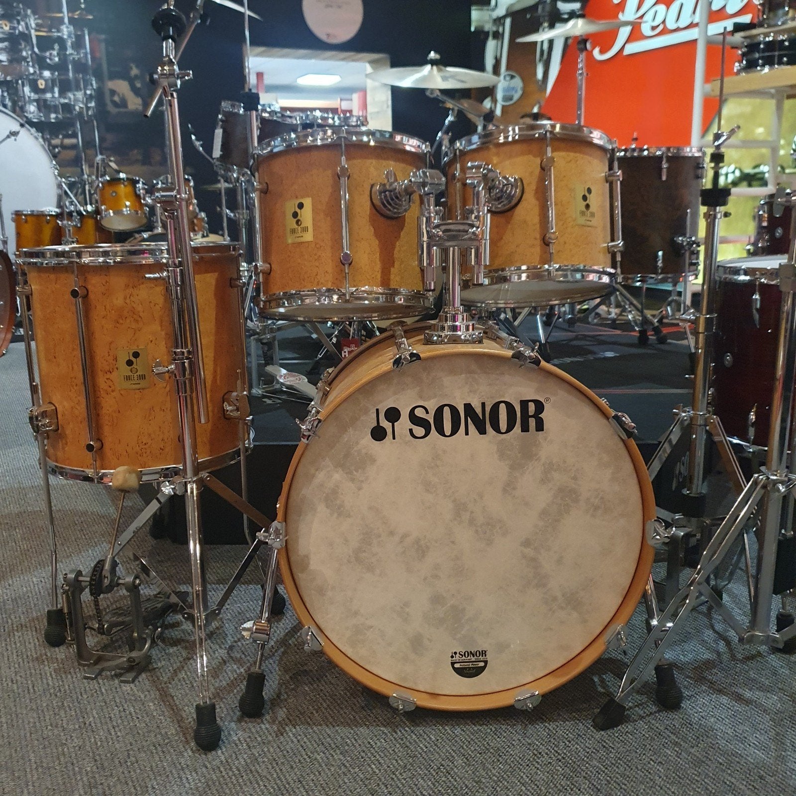 Sonor Force 3000 in Scandinavisch birch: in nieuwstaat!, Enlèvement ou Envoi, Comme neuf, Sorento