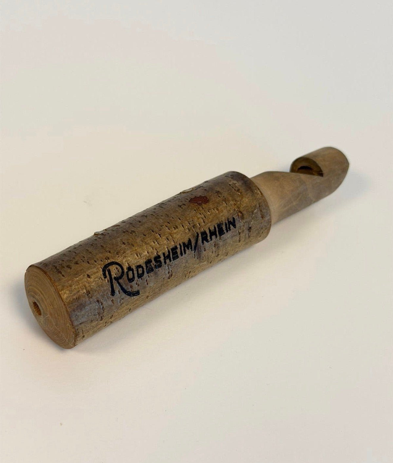 Sifflet à oiseaux vintage en bois Rüdesheim Rhein 14cm flûte, Enlèvement ou Envoi