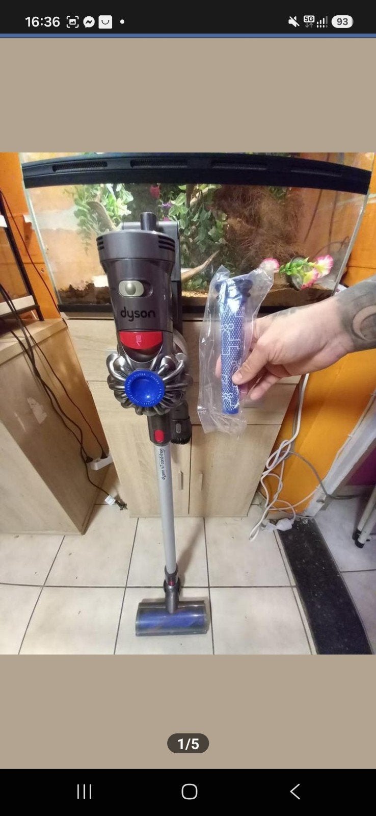 Dyson v7 cord free complet, Comme neuf, Réservoir, Convient aux tapis, Dyson