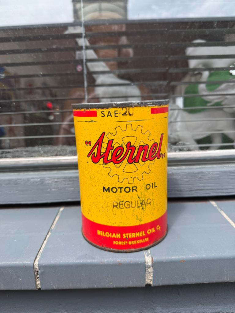 Bidon d'huile moteur Sternel ancien, Enlèvement ou Envoi, Utilisé, Emballage