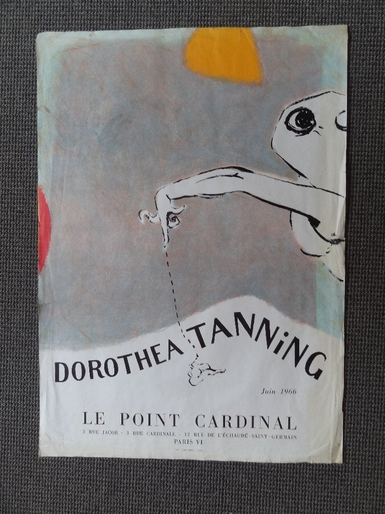 Litho de Pierre Chave Vence, Dorothea Tanning, juin 1966., Antiquités & Art, Signé, Envoi, Autres sujets, Lithographie