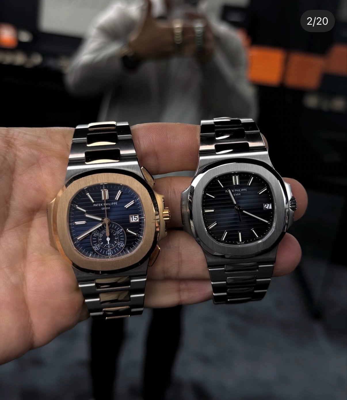 Patek phillipe nautilus, Handtassen en Accessoires, Horloges | Heren, Ophalen, Zo goed als nieuw