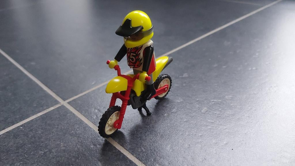 Playmobil Crossmotor - 4923, Kinderen en Baby's, Speelgoed | Playmobil, Ophalen, Gebruikt