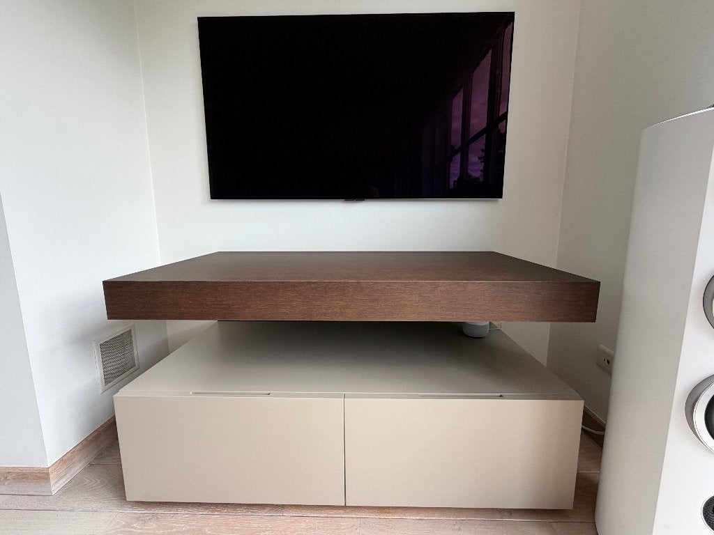 Design TV meubel, Poliform, Enlèvement, Comme neuf, Chêne, Modern