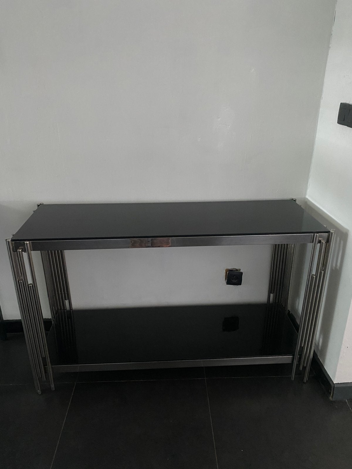 Dressoir zwart zilver | breedte 120 cm | 40 cm, Ophalen, Zo goed als nieuw, Luxury