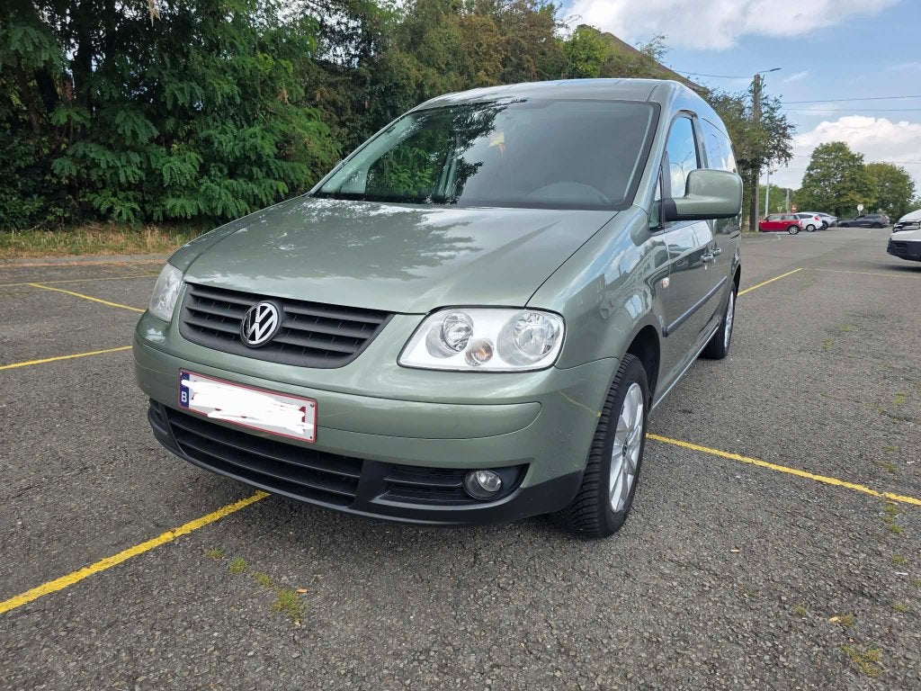 VW Caddy 1.9tdi 110.000km 7 zitplaatsen, Auto's, Dealer onderhouden, Stof, 7 zetels, Diesel