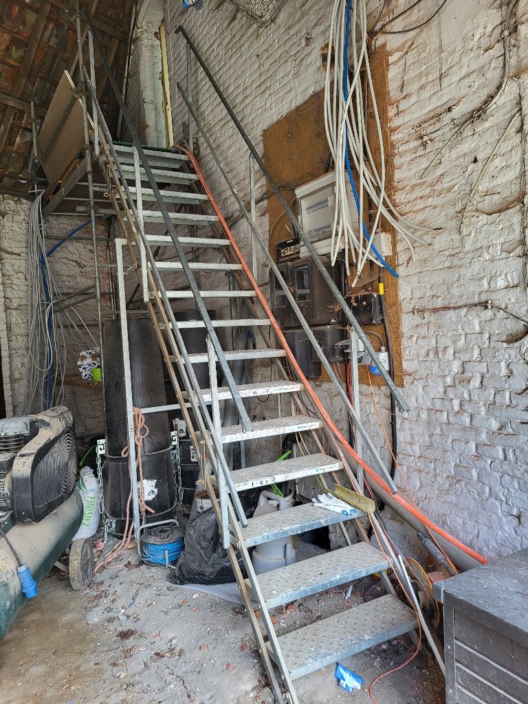 werftrap, Doe-het-zelf en Bouw, Ophalen, Trap, Zo goed als nieuw, Opvouwbaar of Inschuifbaar