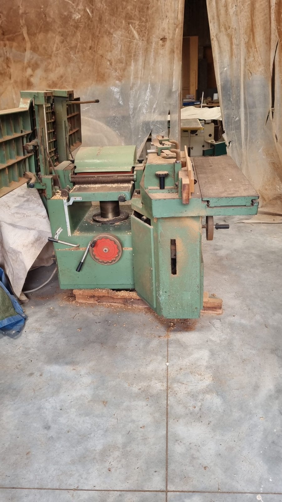 Combinée bois dégauchisseuse raboteuse EMA - Fonte lourde, Bricolage & Construction, Enlèvement, Utilisé