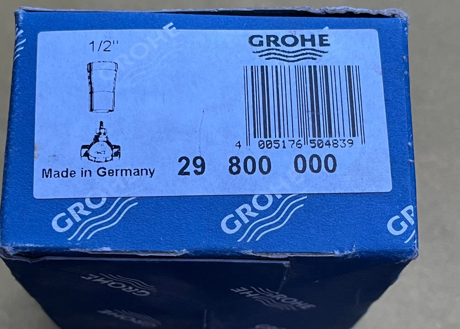 GROHE basisgarnituur voor stopkraan 1/2 inch 2.1/2 inch bi., Ophalen of Verzenden, Zo goed als nieuw