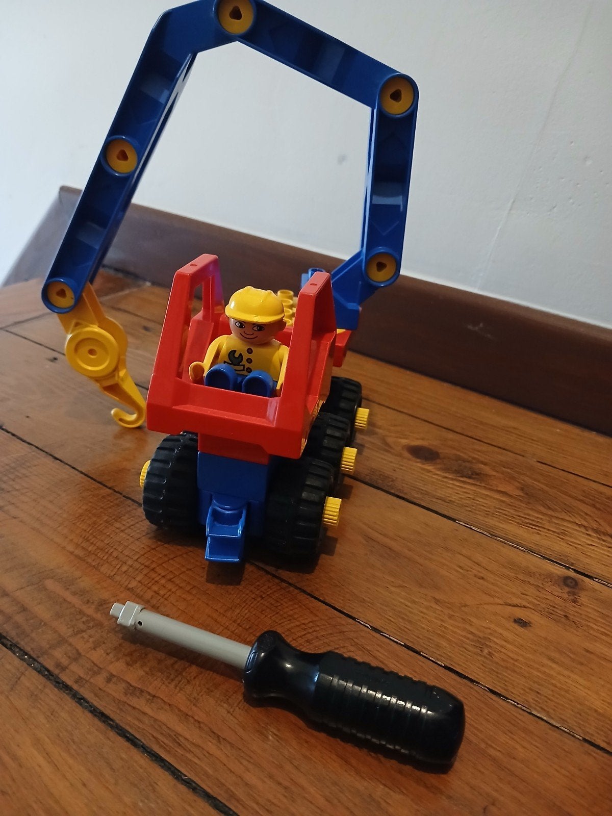 duplo kraan met schroevendraaier, Kinderen en Baby's, Ophalen, Duplo