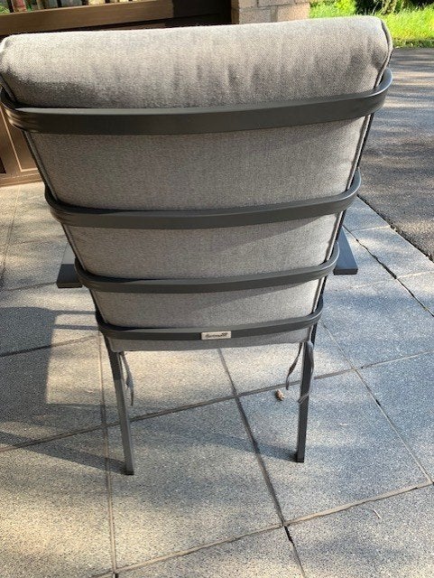 Lot de 2 chaises en aluminium gris HARTMAN FAUTEUIL VIENNA, Enlèvement, Comme neuf, Aluminium, Empilable