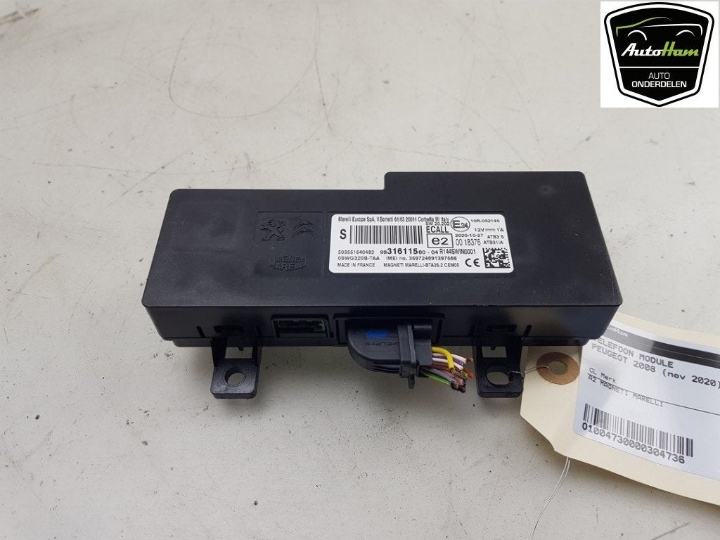 COMPUTER TELEFOON Peugeot 2008 (UD / UK / UR / US / UX), Gebruikt, Peugeot