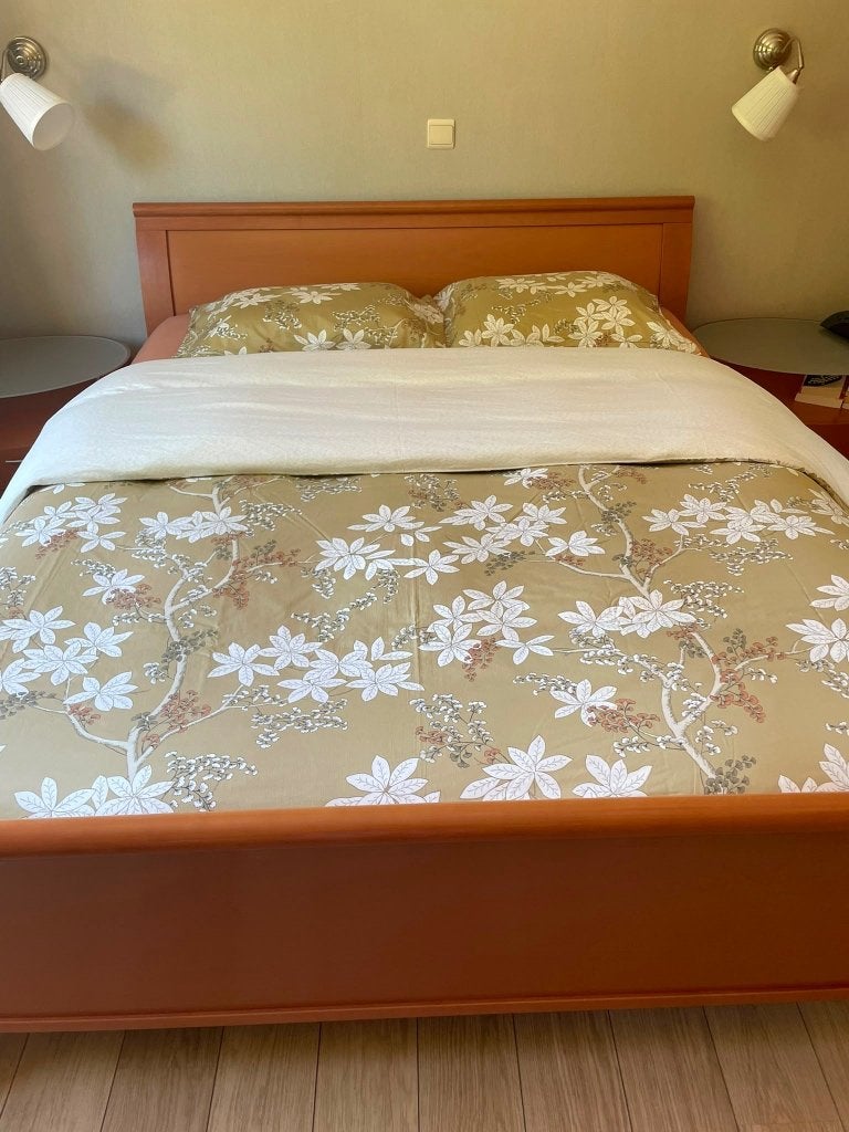 Tweepersoonsbed 160cm, Ophalen, Bruin, Tweepersoons, Zo goed als nieuw