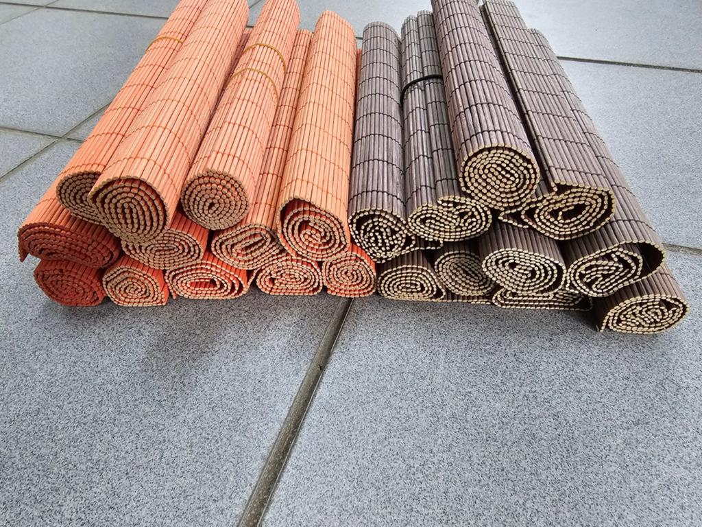 Houten onderleggers, Huis en Inrichting, Ophalen, Oranje