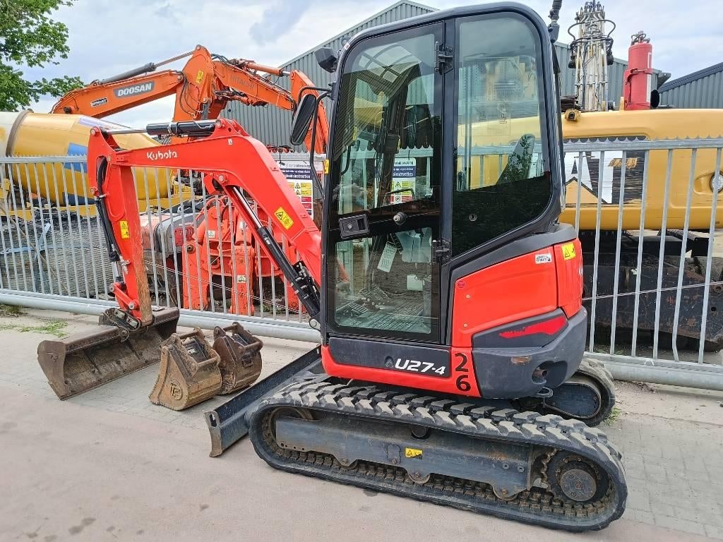 Kubota U 27-4 minigraver mini excavator 2,7 ton ce bagger, Graafmachine