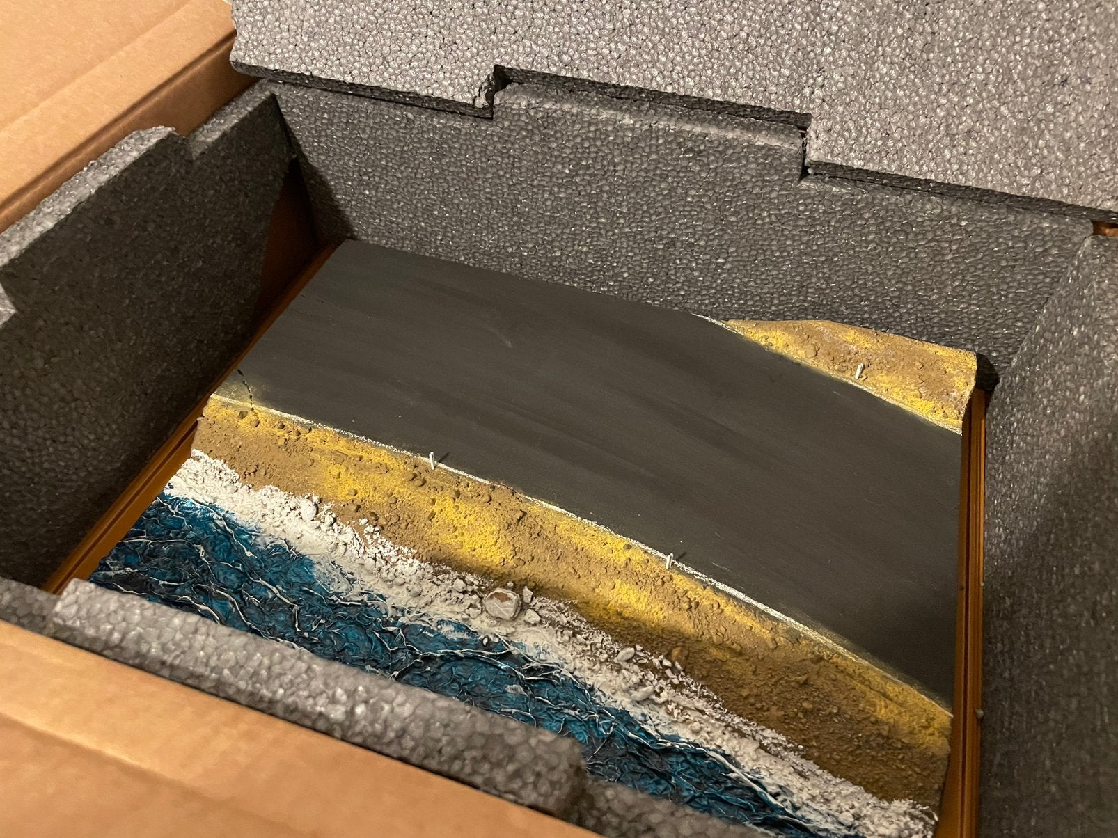 Vitrine atlantic 1/18 ocean drive, Ophalen, Zo goed als nieuw, Groter dan 1:35, Diorama