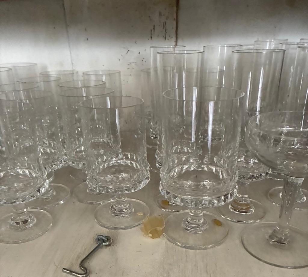 Kristallen glazen, Huis en Inrichting, Keuken | Servies, Ophalen, Glas, Effen, Glas of Glazen