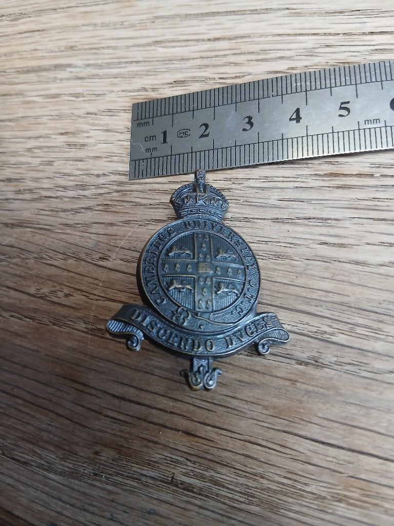 Insigne cambridge university OTC ww2, Collections, Objets militaires | Seconde Guerre mondiale, Envoi, Armée de terre, Emblème ou Badge