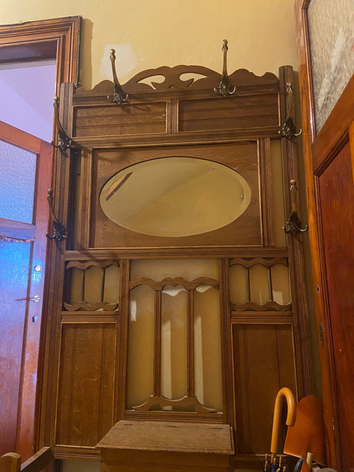 Porte Manteau Miroir, Bricolage & Construction, Enlèvement, Comme neuf, Bois
