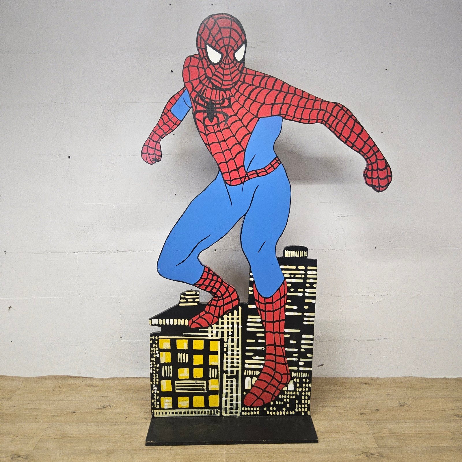 Statue/découpe/figurine Spiderman en bois grandeur nature, Enlèvement ou Envoi