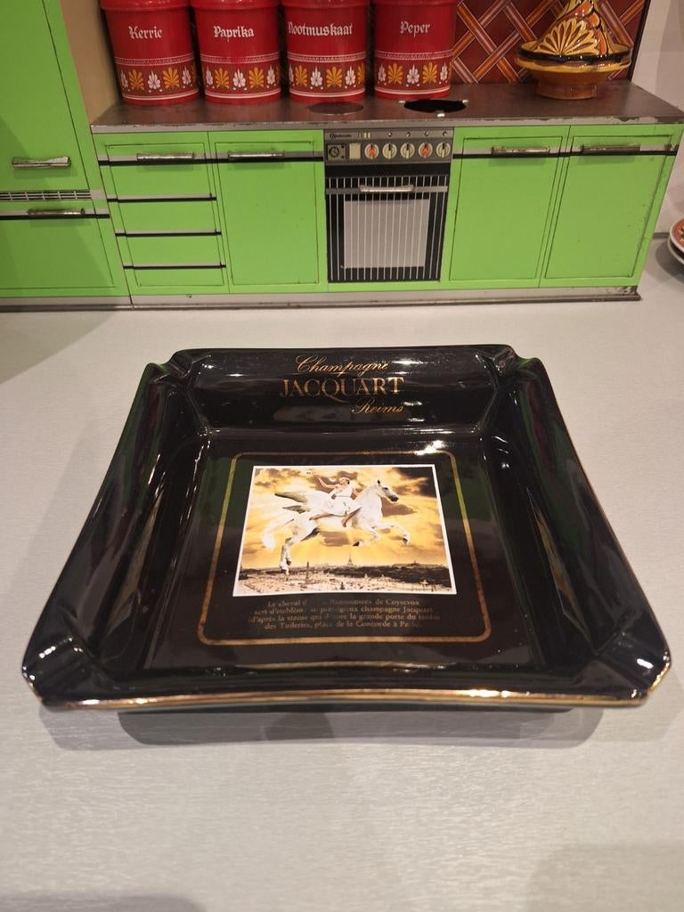 Vintage Asbak Champagne Jacquart, Verzamelen, Ophalen of Verzenden